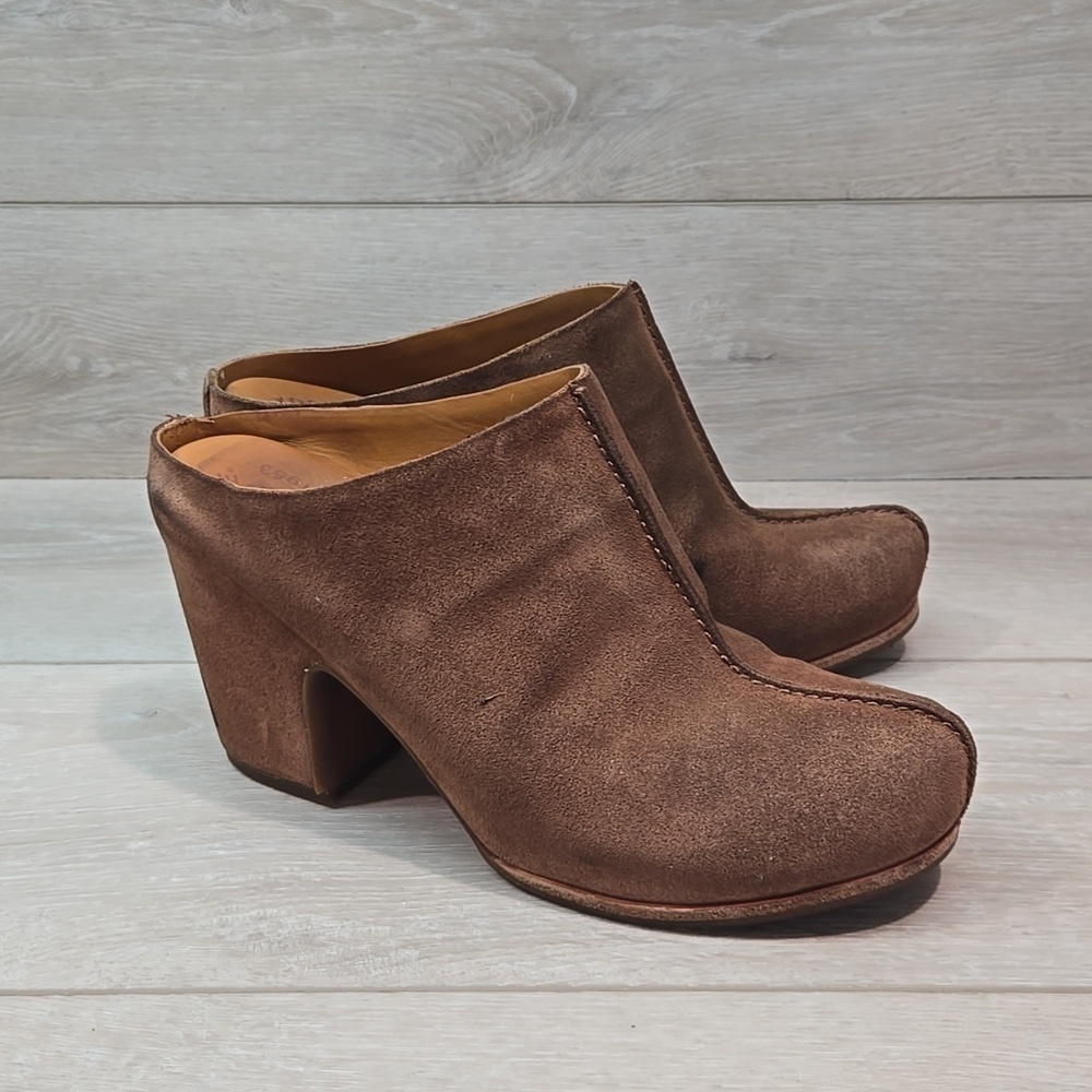 Kork-Ease Women Sagano Suede Mary Jane Clog Mules shoes sz 9M